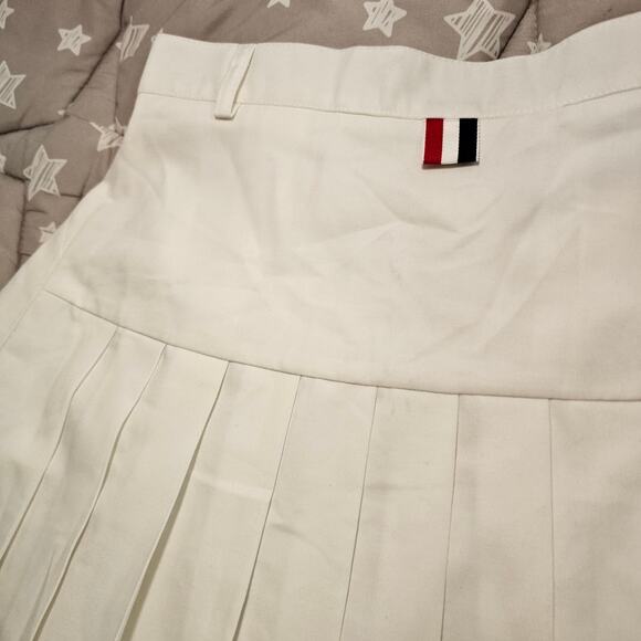 White Tennis Pleated Skirt Skort Preppy High Waist A Line Size 2 Women - Picture 2 of 15